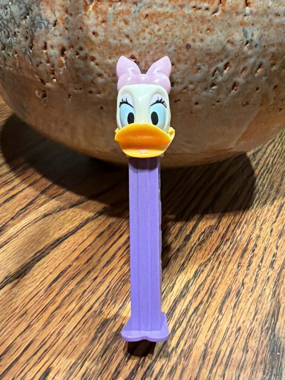 PEZ Disney Daisy Duck Candy Dispenser with Purple Stem
